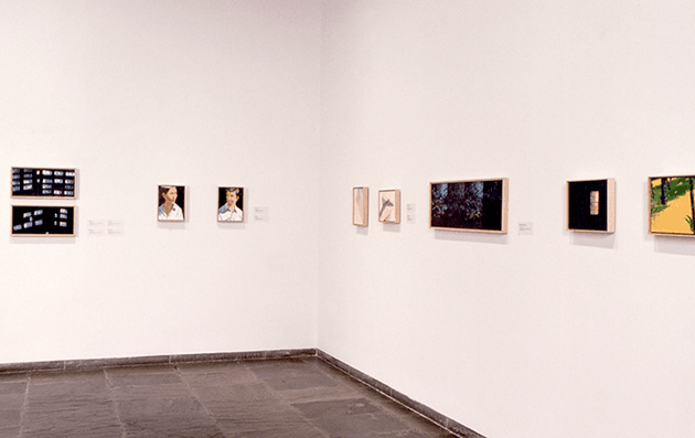 FIG. 1: Installation view of Alex Katz: Small Paintings, 2001. Image: © Whitney Museum of American Art / Licensed by Scala / Art Resource, NY, Artwork: © 2022 Alex Katz / Licensed by VAGA at Artists Rights Society (ARS), New York